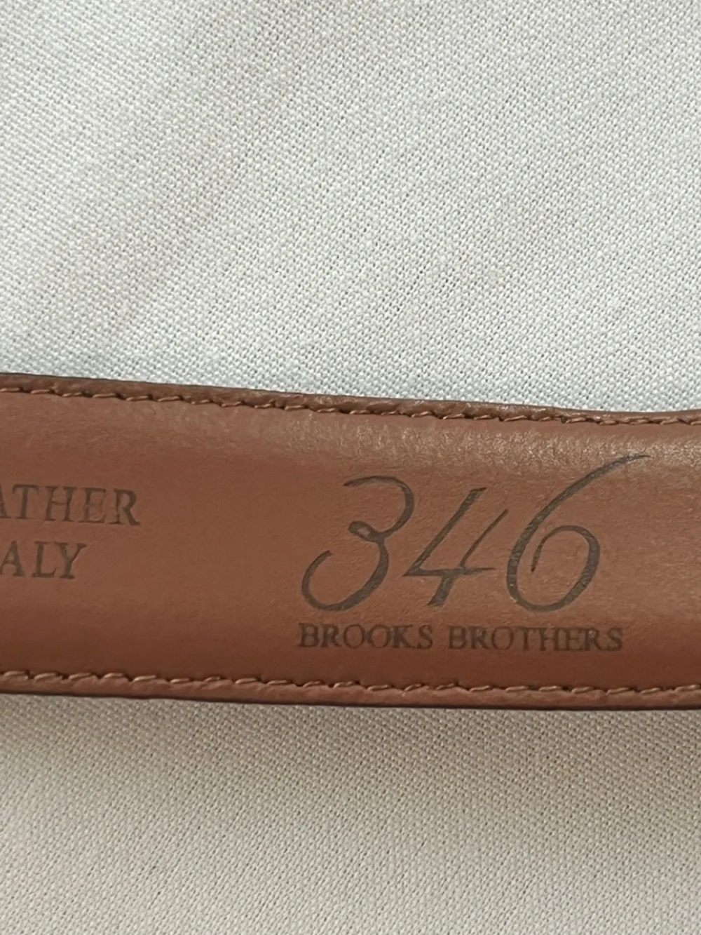 Brooks Brothers Dark Brown Leather Belt 36/90